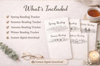 Seasonal Reading Tracker | A4 Printable for Reading Journal (PDF Download)