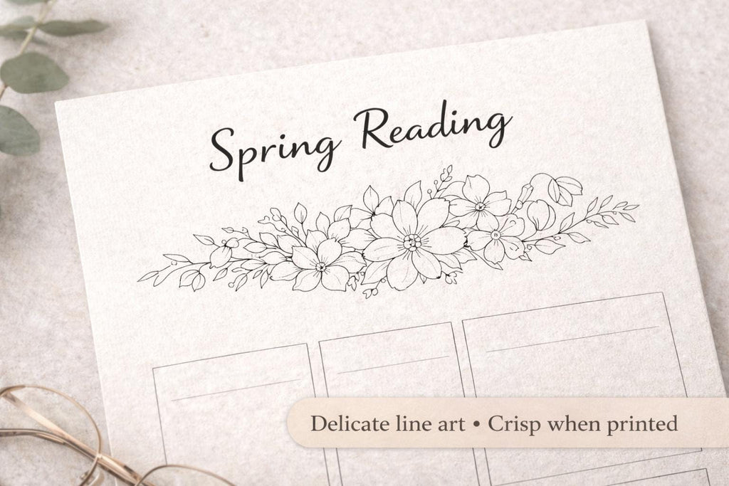 Seasonal Reading Tracker | A4 Printable for Reading Journal (PDF Download)