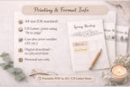 Seasonal Reading Tracker | A4 Printable for Reading Journal (PDF Download)