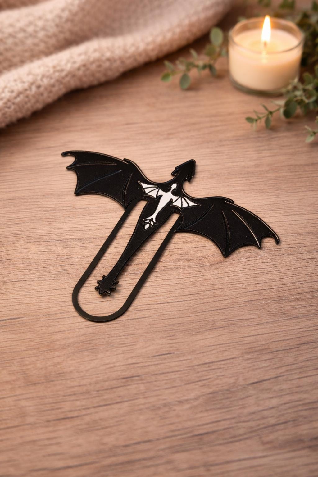 Dragon Metal Bookmark | Fantasy Book Accessory, Dark Academia Style