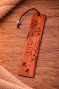 Engraved Wooden Bookmark with Tree Design | Natural Reading Accessory