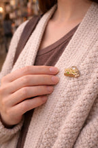 Drink Tea Read Books Enamel Pin | Stack of Books Cozy Reader Accessory