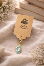 1x Mini Book Charm | Enamel Gold-Tone Clasp Accessory, Pastel Colors (CHOOSE COLOUR)