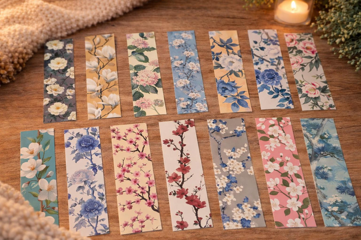 1x Vintage Style Floral Bookmark | Botanical Art Print | Book Lover Gift | RANDOM DESIGN