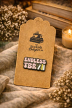 Endless TBR Enamel Pin | Book Lover Reading Badge (31mm x 17mm)