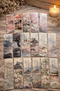 Japanese Style Bookmarks  Delicate Scenery, Seasonal Colors (Random Design)