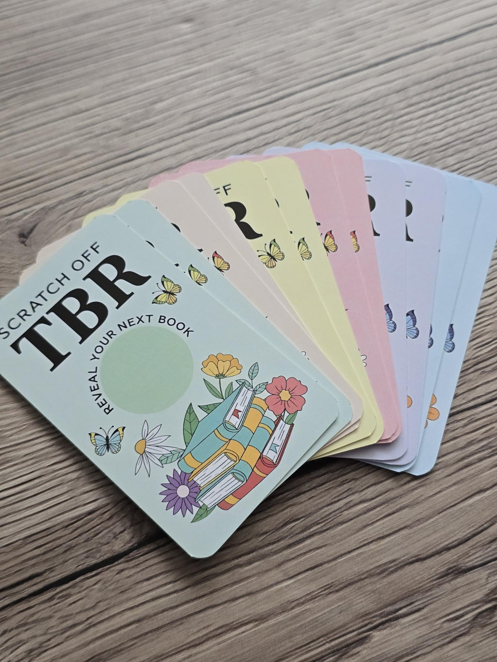Scratch-Off TBR Cards - Blind Date With Your Books Reading Game (Set of 12)