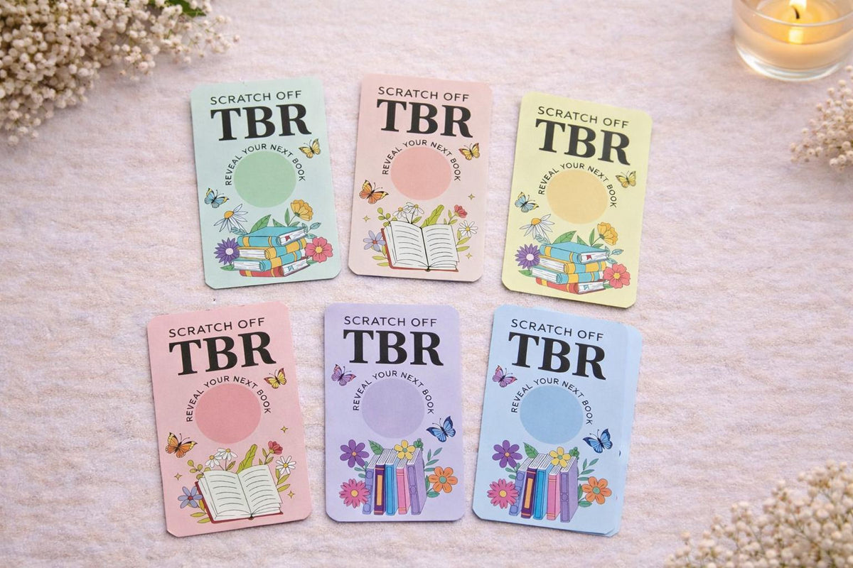 Scratch-Off TBR Cards - Blind Date With Your Books Reading Game (Set of 12)