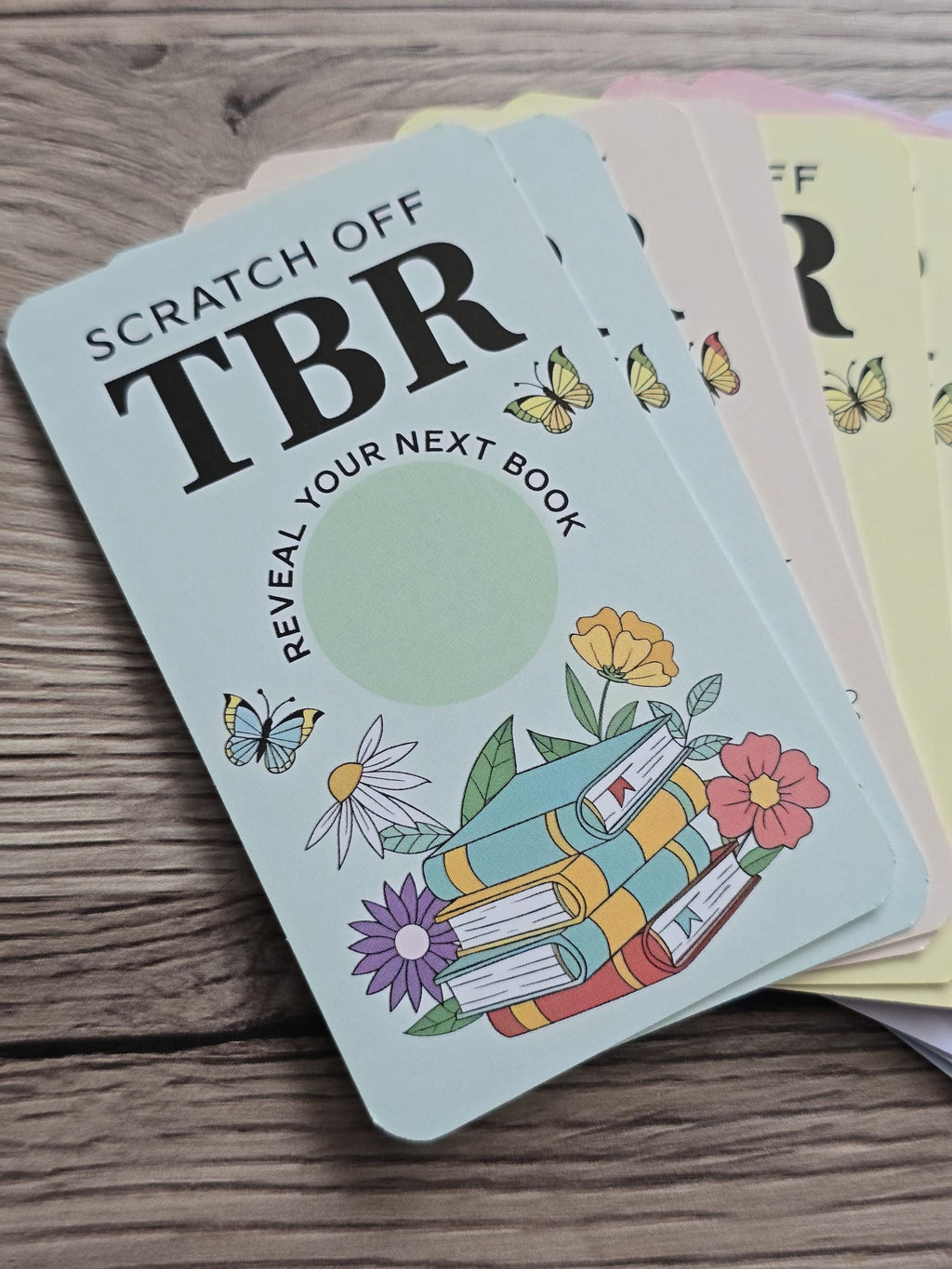 Scratch-Off TBR Cards - Blind Date With Your Books Reading Game (Set of 12)