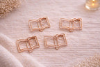 Book Shaped Paperclips | Minimalist Bookmark | Set of 4 Page Markers for Readers