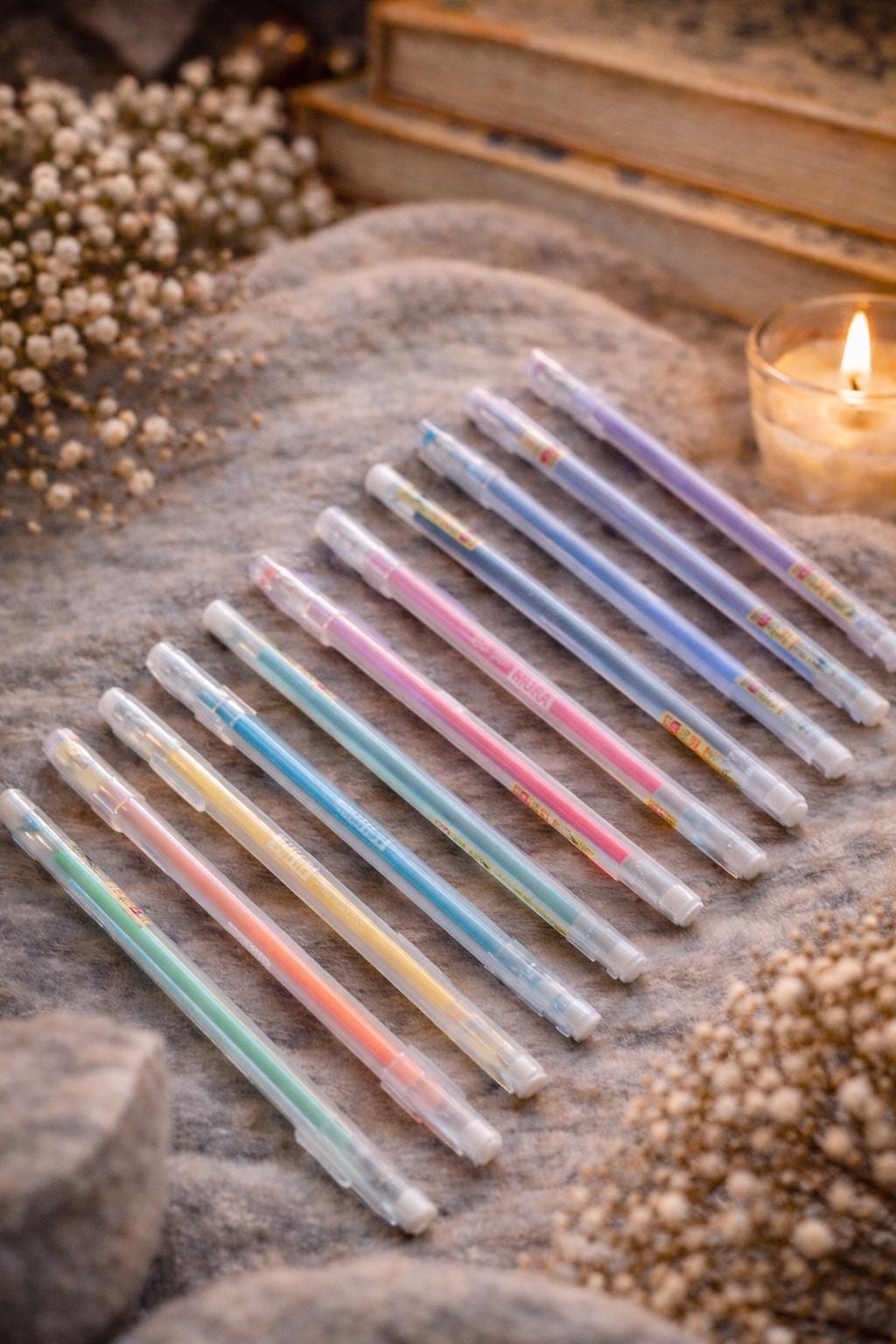 1x Pastel Gel Pen  Smooth Writing, Random Colour, Bookish Stationery