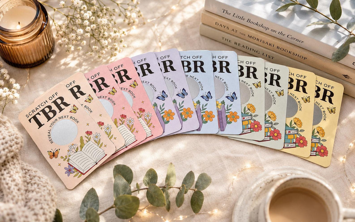 Scratch-Off TBR Cards - Blind Date With Your Books Reading Game (Set of 12)