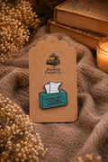 Enamel Pin: Crying Over Fictional Characters  Book Lover Reader Accessory