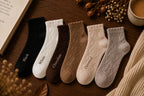 Women's Lace Knit Ankle Socks | Vintage Style Frilly Cuff, Soft Breathable Summer Wear