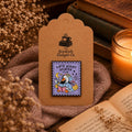 Late Night Reader Club Enamel Pin | Goose Reading Book Badge, Night Owl Accessory