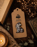 Stained Glass Wolf Enamel Pin | Woodland Fantasy Animal Badge, Bookish Accessory