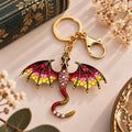 Dragon Keyring  Fantasy Bookish Charm (Multiple Colours)