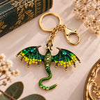 Dragon Keyring  Fantasy Bookish Charm (Multiple Colours)